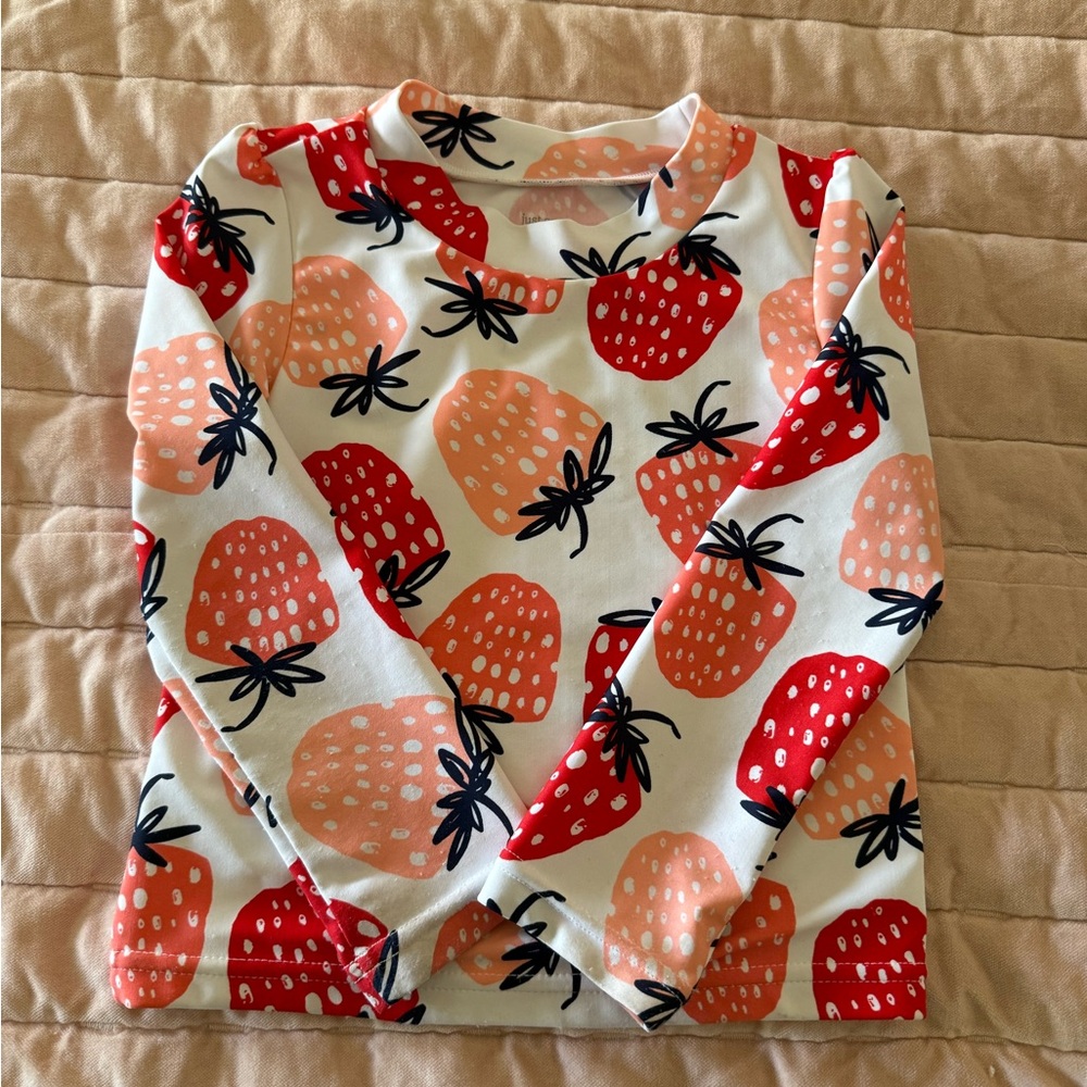 Carter's Strawberry Patterned Top - Red and Pink